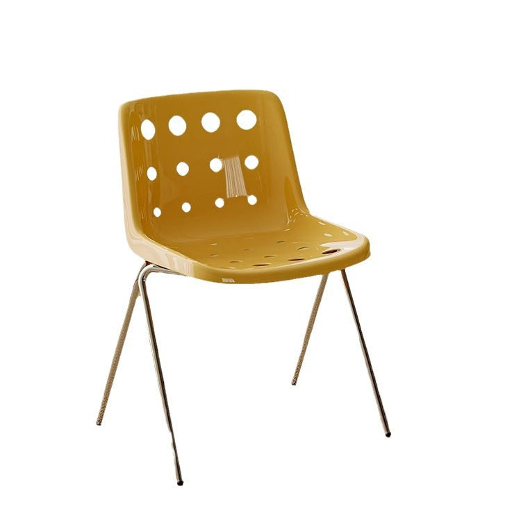 Cheese Chair Creative Ins Household Plastic Dining Chair Simple Designer Middle Ancient Dining Chair Cream Style Backrest Stool