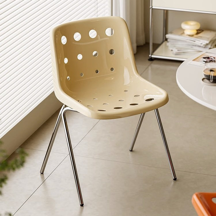 Cheese Chair Creative Ins Household Plastic Dining Chair Simple Designer Middle Ancient Dining Chair Cream Style Backrest Stool